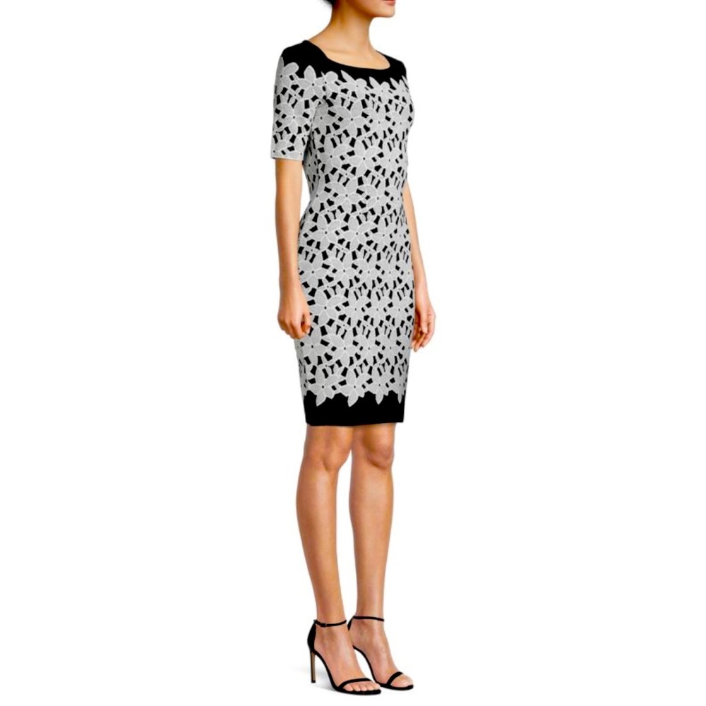 MILLY | Designer Floral Jacquard Bodycon Dress